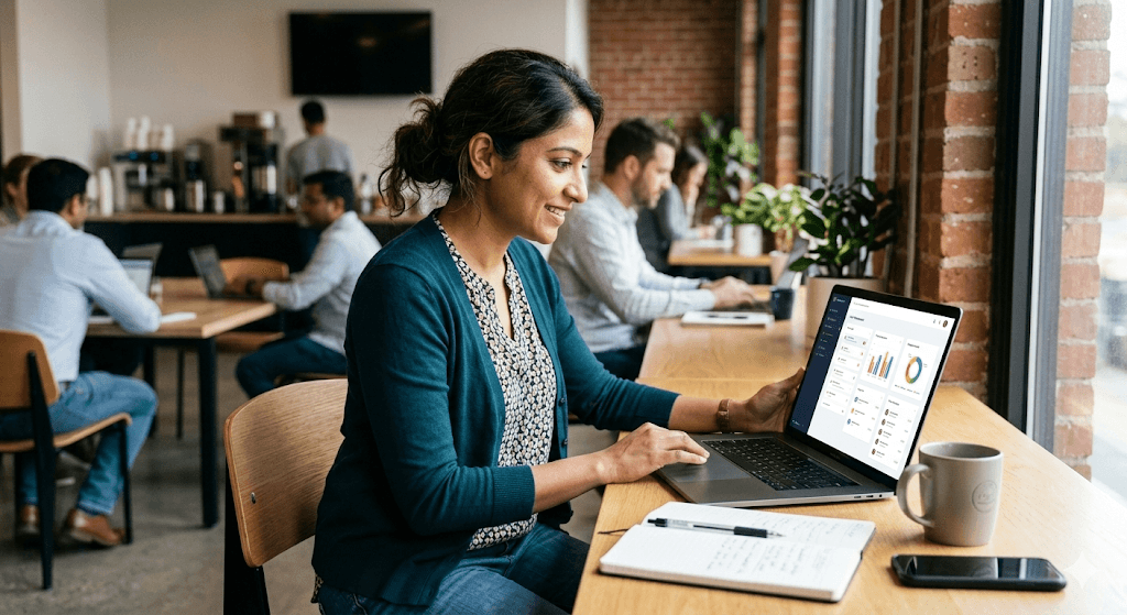 NMIMS LMS assessment module showing automated grading interface and multi-department program management dashboard